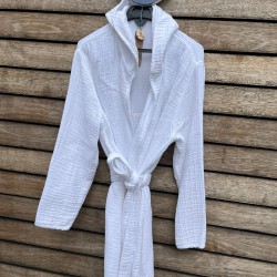 Kimono Bornoz Beyaz Standart Beden M-L Uyumlu